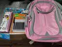 DR米其书包小学生男女生减负双肩儿童书包男童减负背包男孩1-3-6年级 粉红色（反光板） 小号(1-3年级) 实拍图