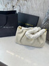 CLEVER & KETCH包包女包新款2023单肩包褶皱链条云朵包斜挎腋下包生日礼物送女友 米白色 实拍图