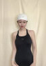 速比涛（Speedo）游泳馆专业竞速训练泳衣女连体抗氯速干显瘦游泳衣运动温泉泳装 泳衣+白色长发泳帽套装 M (34) 身高165/体重50-57kg 实拍图