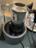 比乐蒂（Bialetti） 摩卡壶双阀手冲咖啡壶意大利进口高压特浓意式咖啡机brikka壶 双阀2杯份+4.0电陶炉（深空灰） 100ml 实拍图
