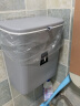 北杉（BEiSHAN） 厨房垃圾桶家用密封壁挂收纳桶清洁桶悬挂式卫生桶创意厨余桶 星空灰色 9L有盖【带内桶】无手提 实拍图