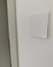 美的（Midea）开关插座 电源面板86型通用一开单控1位开关墙壁家用暗装白色E01 实拍图