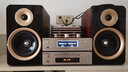 山水（SANSUI） M2胆机HIFI音效电子管CD\DVD机组合桌面发烧级蓝牙音响电视影院书架套装木质电脑办公室茶室音箱 M2套装（胆机功放+碟机层+木架） 实拍图