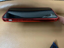 【秒变12直角边】京钢 苹果XR手机壳全包边透明硅胶软壳iPhoneXR直边方形壳男女时尚防摔保护壳 苹果XR 透明直边【魅焰红】配全屏钢化膜 实拍图