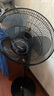 美的（Midea）电风扇落地扇大风力宿舍家用立式轻音摇头扇 FSA40YF 【3叶定时款-黑色】 实拍图
