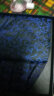 雅西欧男士领巾英伦正装商务西装衬衫领口丝巾潮男领口巾双层围巾 深蓝鎏花纹领巾 实拍图