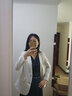 ROEYSHOUSE罗衣知性纯色OL西装外套女装秋装新款修身职业西服01687 米白色 M 实拍图