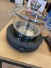 陶臣（TAOCHEN） 玻璃消毒锅茶道电磁炉煮茶杯洗茶电陶炉加热煮杯子茶洗带盖茶具 01款1.2L消毒锅+黑色电陶炉 实拍图