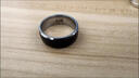 流行时尚创意感温戒指韩版学生个性潮人创意温度嘻哈指环钛钢时尚单身尾戒饰品无需充电 NFC太阳能感应【银】无需充电 10号直径19.8一周长62.1MM 实拍图