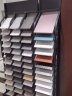慕石瓷砖展架门板展示架铝扣板展架木地板陶瓷样品展架色板架立式玻璃 单排 高400*宽300 12层 实拍图