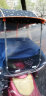 馨颜电动车雨棚车棚电瓶车防晒雨棚踏板摩托车挡雨棚遮阳罩雨棚 升级款青色海豚+雨帘(后视镜款） 晒单实拍图