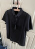 布先生夏季凉感丝光棉短袖男士polo衫商务休闲上衣纯色衣服翻领打底男装 黑色 M (170) 实拍图