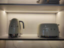 SMEG 斯麦格意大利复古 电热水壶保温烧水壶 烤面包机吐司机多士炉 早餐下午茶生活套装 多色可选 奶白色套装 1.7L 实拍图