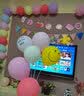 华峻宇生日装饰场景布置女孩女宝宝儿童周岁生日布置气球快乐派对背景墙 金色皇冠电视投屏套餐 实拍图