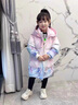 G.duck中长款儿童免洗羽绒服女童2026新款中小童冬装卡通洋气加厚外套 渐变粉 120 建议6-7岁 实拍图