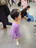 艾舞戈儿童舞蹈服夏季女童芭蕾舞裙练功服幼儿园宝宝表演棉裙考级舞蹈 紫罗兰-长袖-后背蝴蝶 120 实拍图