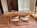 旺家星北欧实木大书桌简约现代客厅长条桌椅组合休闲区多人学习桌工作台 长桌：200*80*78板厚8cm【全实木 实拍图