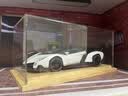 minispace兰博基尼毒药veneno仿真合金汽车模型1:24静态金属摆件生日礼物 白色+极夜蓝背景展示盒 毒药 实拍图