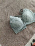 纤诗柔内衣女大胸显小超薄无海绵上托调整型收副乳透气胸罩无钢圈文胸 1988#灰蓝色 95B 实拍图