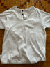 大美兔（Dameitu）欧美风粗螺纹亨利衫男士重磅运动休闲T恤健身训练修身短袖 白色 XXL建议145-165斤 实拍图