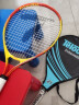 天龙（Teloon）网球拍小学生初学儿童单人套装手胶避震器训练网球 2553-21寸 青蓝 分体拍（5-7岁） 实拍图