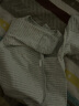 Aengbay昂贝 幼儿衣服保暖衣服新生婴儿衣春秋初生婴儿上衣纯棉居家宝宝 灰条 59cm 实拍图