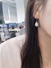 苏十六925银复古水滴仿珍珠耳坠高级感气质耳环女士耳饰生日礼物送老婆 珍珠耳环一对-10mm 实拍图