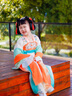 爱宝适儿童汉服六一女童夏装中国风古装女孩儿童节礼物汉服唐装连衣裙 风鸢纱裙 120 码【建议身高110-120cm】 实拍图