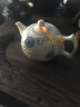 天城一品 青花瓷茶壶陶瓷单壶家用过滤小号手工玲珑镂空茶具功夫白瓷 龙泉壶 实拍图
