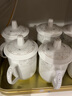 陶相惠 景德镇陶瓷茶杯茶具办公室水杯喝茶杯带盖陶瓷杯子 陶瓷玉莲8只装350ml 实拍图