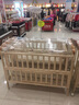 好孩子（gb）婴儿床拼接大床实木宝宝新生多功能松木儿童床拼接木床MC283 283床+床品套件（5件套） 实拍图