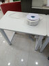 福红龙【现货秒发】电脑桌台式家用现代简约写字桌办公学习简易书桌 暖白色+白架 长80*宽50*高73 实拍图