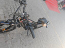 凤凰（Phoenix）新国标电动自行车锂电池助力车山地自行车男女士单车成人电瓶车 X1破风轮21速黑红-电动续航60km 实拍图