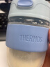 膳魔师（THERMOS） 露营咖啡杯玻璃杯冷萃杯吸管水杯男女学生杯子礼物 便携随行杯 碧海蓝410ml 实拍图