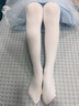 艾舞戈儿童舞蹈袜秋冬练功连裤袜女童白色跳舞专用袜子宝宝打底裤女丝袜 【80D薄款】白+白 L码 (参考身高125-140cm) 实拍图