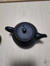 瓷牌茗茶具黑陶茶壶陶瓷功夫茶具泡茶壶过滤侧把防烫黑禅风粗陶普洱红茶单壶 【黑陶螺纹】茶壶 实拍图