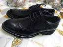 乔锐（QIAORUI）新款商务正装皮鞋男士真皮大码男鞋韩版布洛克雕花英伦透气潮春秋 黑色 40 实拍图