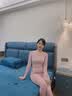 三针莫代尔打底衫女薄款春秋保暖上衣美体秋衣秋裤套装圆领内穿修身 藕紫【圆领薄款套装】 M /80-105斤 实拍图