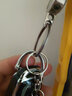 标车族汽车钥匙扣男士腰挂件女士奔驰宝马奥迪大众本田丰田别克适用于 黑色 指环扣+大+小马镫扣(亮银) 实拍图