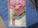 幸孕日婴儿袜子春秋季精梳棉0-3月1岁初新生儿宝宝夏天儿童袜可爱礼盒装 A105粉白色+粉色+绿色/3双装 1-3岁（12-14cm） 实拍图
