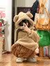 REJIP可爱加厚连帽珊瑚绒卡通小熊睡衣女冬季网红睡袍法兰绒家居套装 小熊连体衣睡衣 L建议【120-140斤】可穿 实拍图