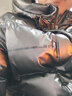 Colombass PU软皮羽绒服男冬季新款男士短款连帽潮牌潮流加厚保暖冬装外套 灰色(升级款） L(建议115-130斤) 实拍图