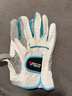 PGM 高尔夫手套 女士进口羊皮手套 双手 真皮防滑型手套 双手白蓝【1副】 19码 实拍图