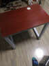 福红龙【现货秒发】电脑桌台式家用现代简约写字桌办公学习简易书桌 柚木色+白架 长80*宽50*高73 实拍图