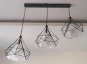 ARROW箭牌照明 吊灯LED餐厅灯现代简约创意时尚浪漫餐厅吧台吊灯 钻石几何餐厅3头送LED光源 实拍图
