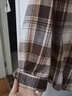 米子旗格纹衬衫女春秋2025年新款韩版休闲宽松Polo领开衫百搭上衣 咖色 M 100-120斤 实拍图
