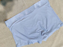 Clarkarida品质冰丝内裤男无痕透气 男士内裤平角短裤 男生四角 大码裤衩 冰霜蓝+水晶绿+极光紫 L 【90-105斤】 实拍图