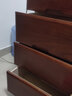 旷逸 斗柜实木卧室储物柜简约时尚客厅收纳柜子 横五斗菱形75-4咖色75*45*78cm 实拍图