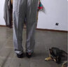 老爷车夏天中老年男高腰棉麻宽松休闲裤爸爸直筒裤薄款爷爷透气长裤子 浅灰 5XL (建议180-200斤) 实拍图
