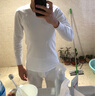 七匹狼抗菌保暖内衣男士秋冬纯棉秋衣秋裤套装白色全棉毛衫打底线衣裤 实拍图